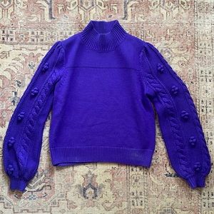 Maeve by Anthropologie purple mock neck